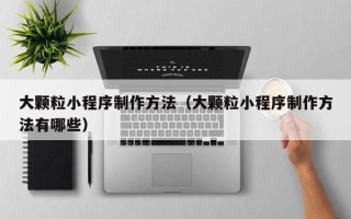 桂阳大颗粒小程序制作方法（大颗粒小程序制作方法有哪些）